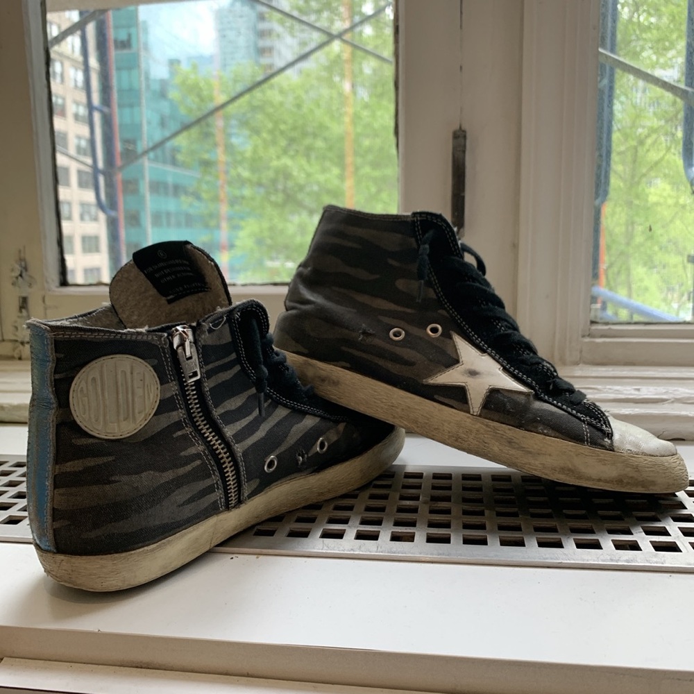 GOLDEN GOOSE ZEBRA FRANCY SNEAKERS